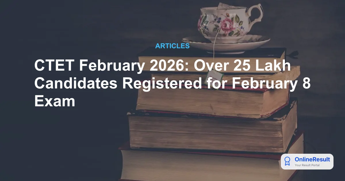 CTET February 2026: Over 25 Lakh Candidates Registered for February 8 Exam