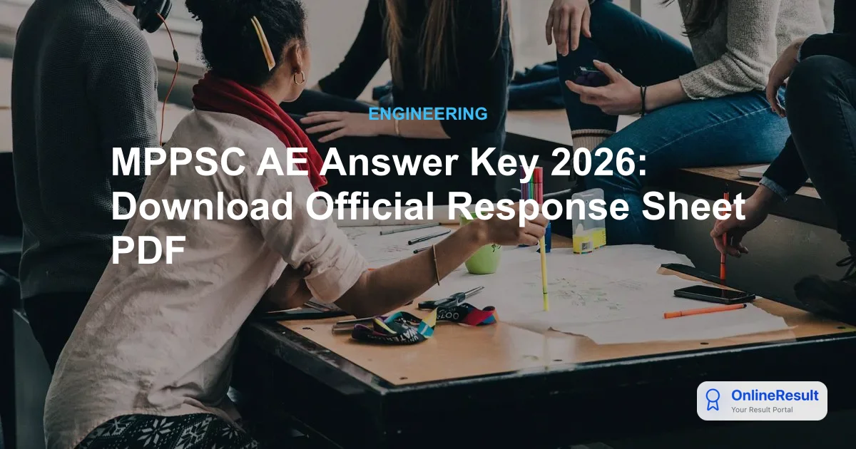 MPPSC AE Answer Key 2026: Download Official Response Sheet PDF