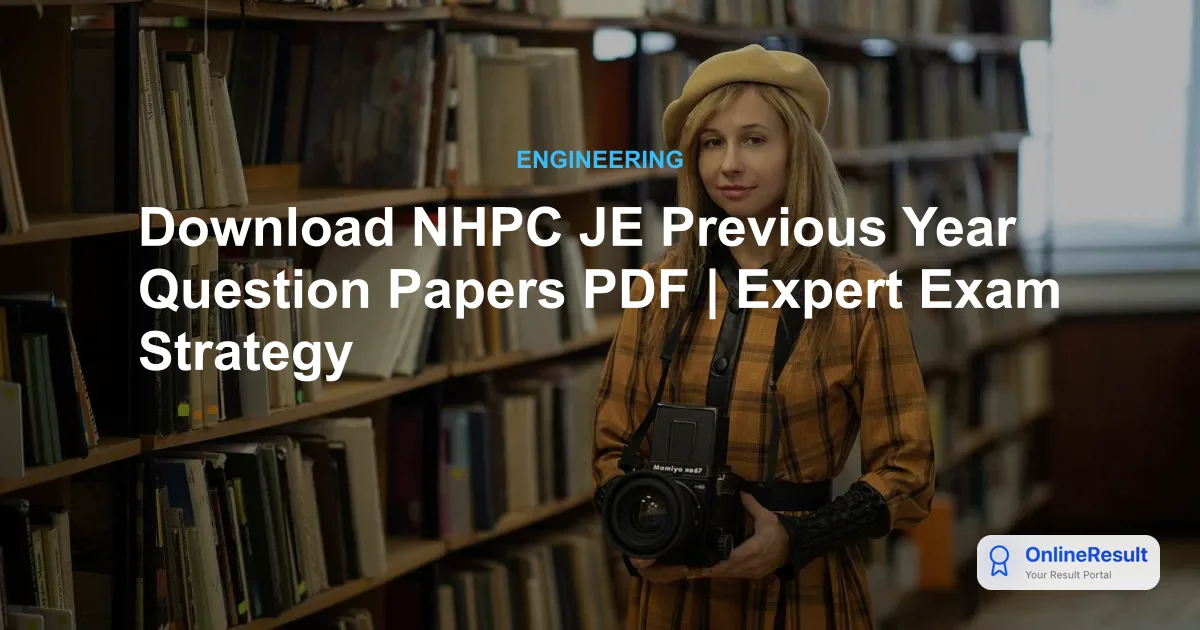 Download NHPC JE Previous Year Question Papers PDF | Expert Exam Strategy