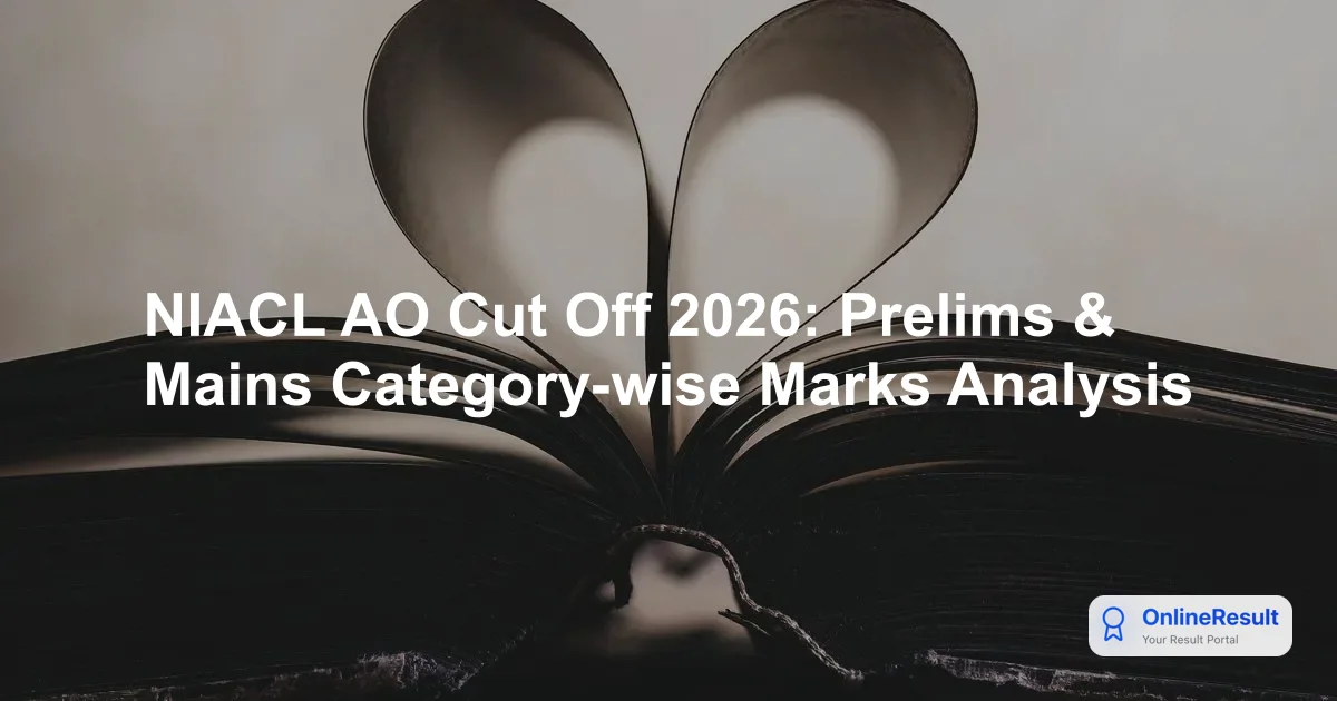 NIACL AO Cut Off 2026: Prelims & Mains Category-wise Marks Analysis