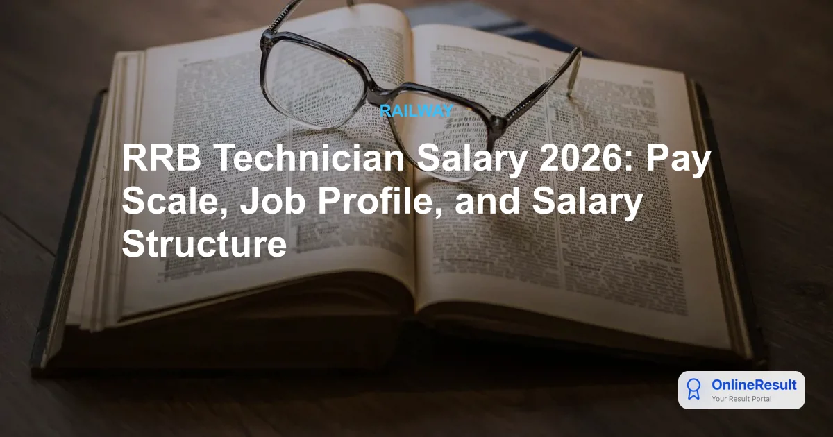 RRB Technician Salary 2026: Pay Scale, Job Profile, and Salary Structure