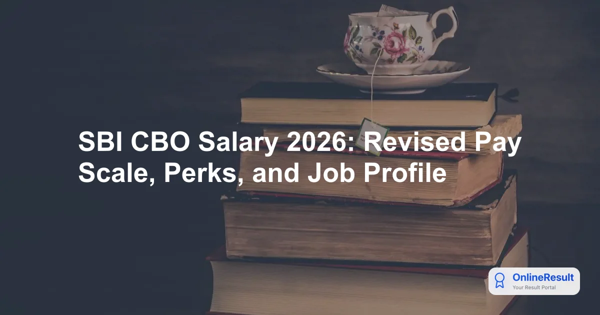 SBI CBO Salary 2026: Revised Pay Scale, Perks, and Job Profile