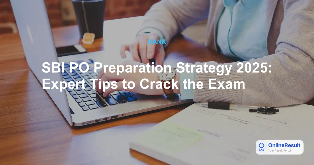 SBI PO Preparation Strategy 2025: Expert Tips to Crack the Exam