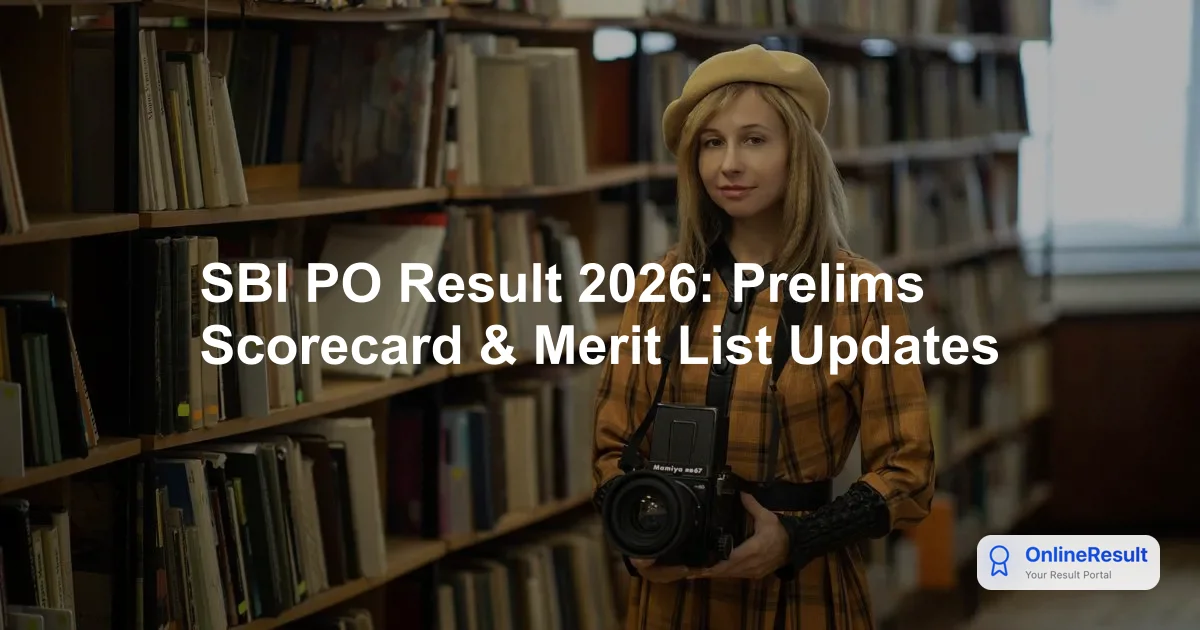 SBI PO Result 2026: Check Prelims Scorecard & Marks at sbi.bank.in