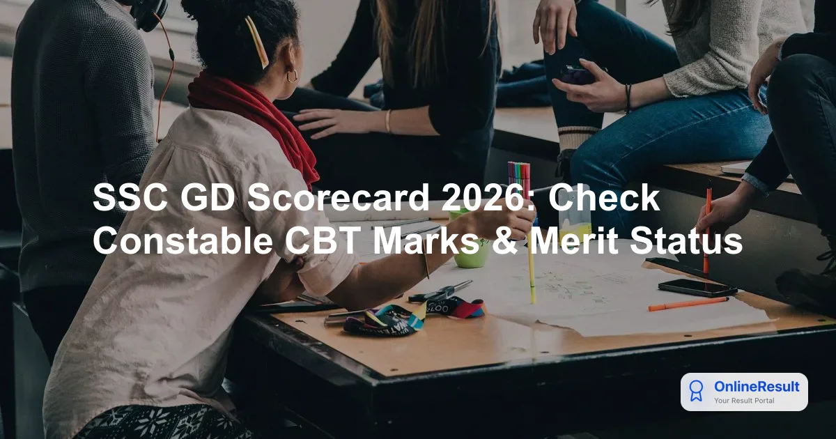 SSC GD Scorecard 2026: Check Constable CBT Marks & Merit Status