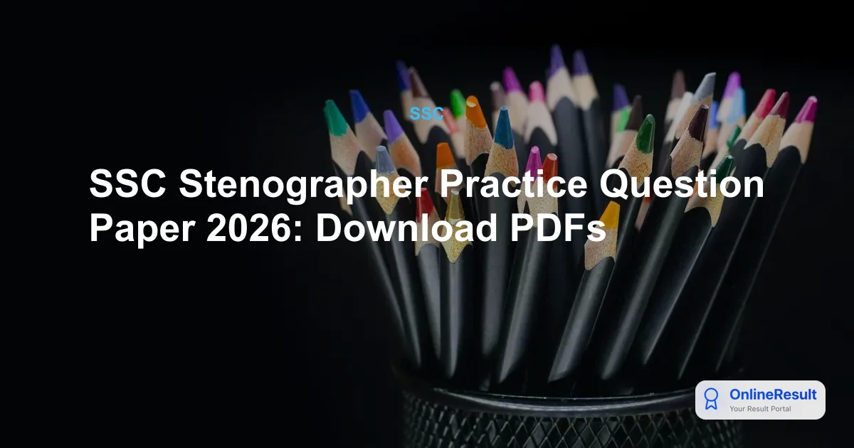 Right Triangle Sample Problem SSC Stenographer Practice Question Paper 2026: Download PDFs