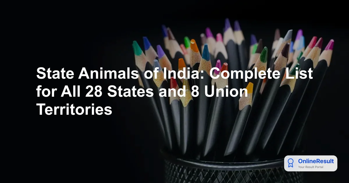 State Animals of India: Complete List for All 28 States and 8 Union Territories