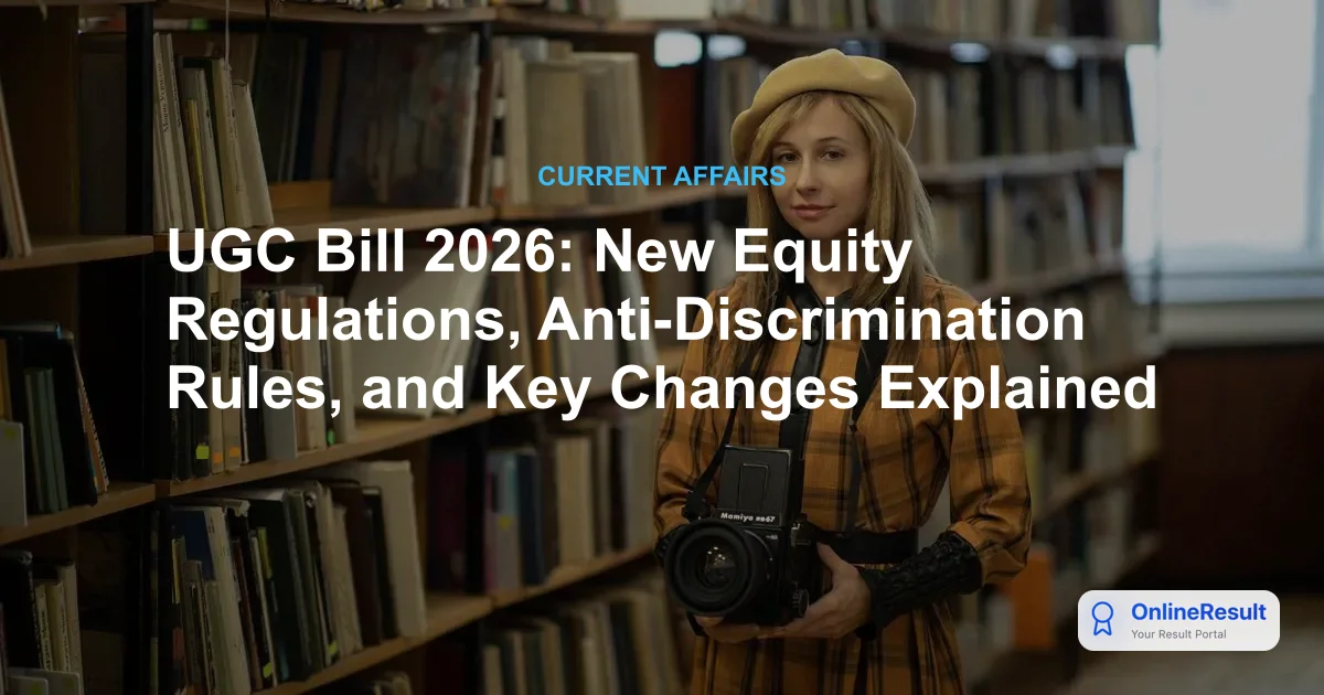 UGC Bill 2026: New Equity Regulations, Anti-Discrimination Rules, and Key Changes Explained