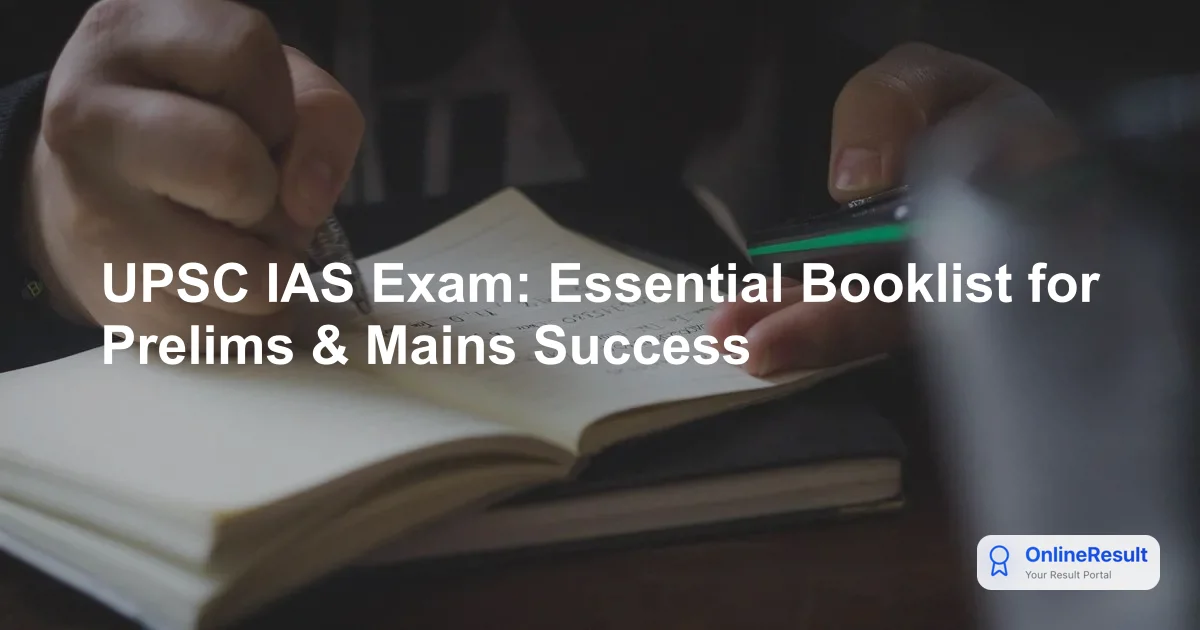 UPSC Exam Preparation Guide: Essential Books and Study Resources for Success