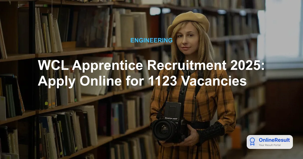 WCL Apprentice Recruitment 2025: Apply Online for 1123 Vacancies