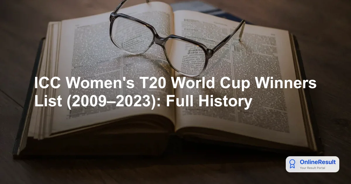 ICC Women's T20 World Cup Winners List (2009–2023): Full History