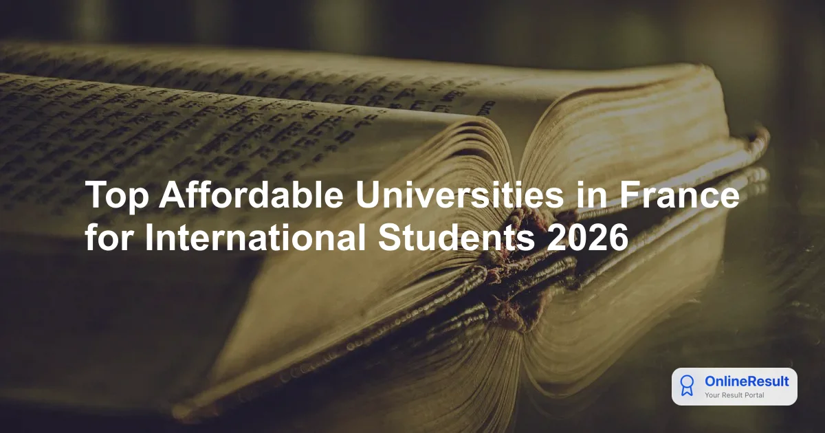 Top Affordable Universities in France for International Students 2026