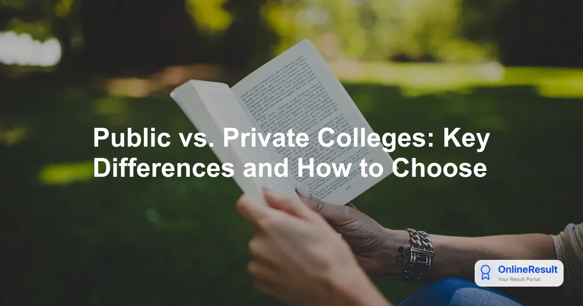 Public vs. Private Colleges: Key Differences and How to Choose