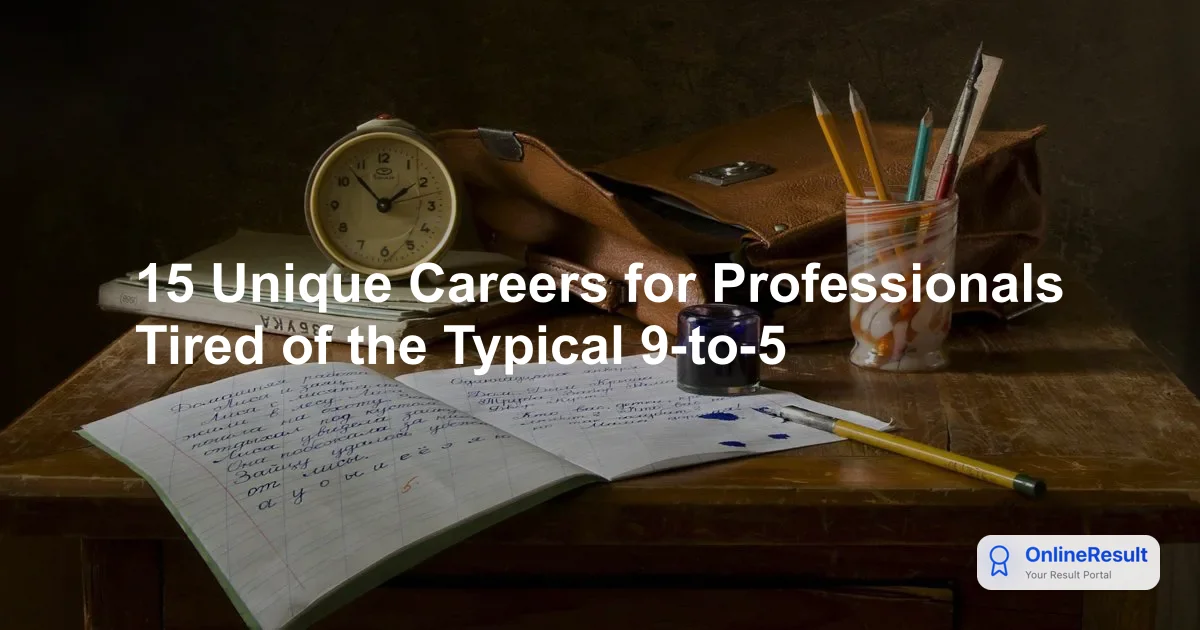 15 Unique Careers for Professionals Tired of the Typical 9-to-5