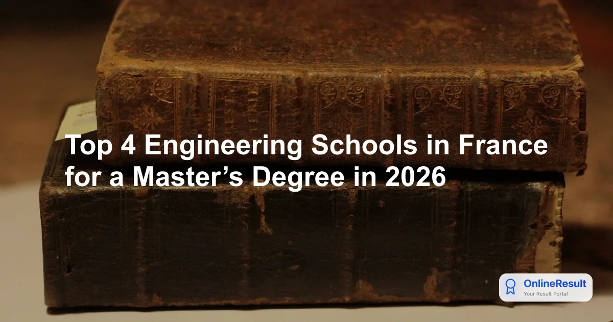 Top 4 Engineering Schools in France for a Master’s Degree in 2026