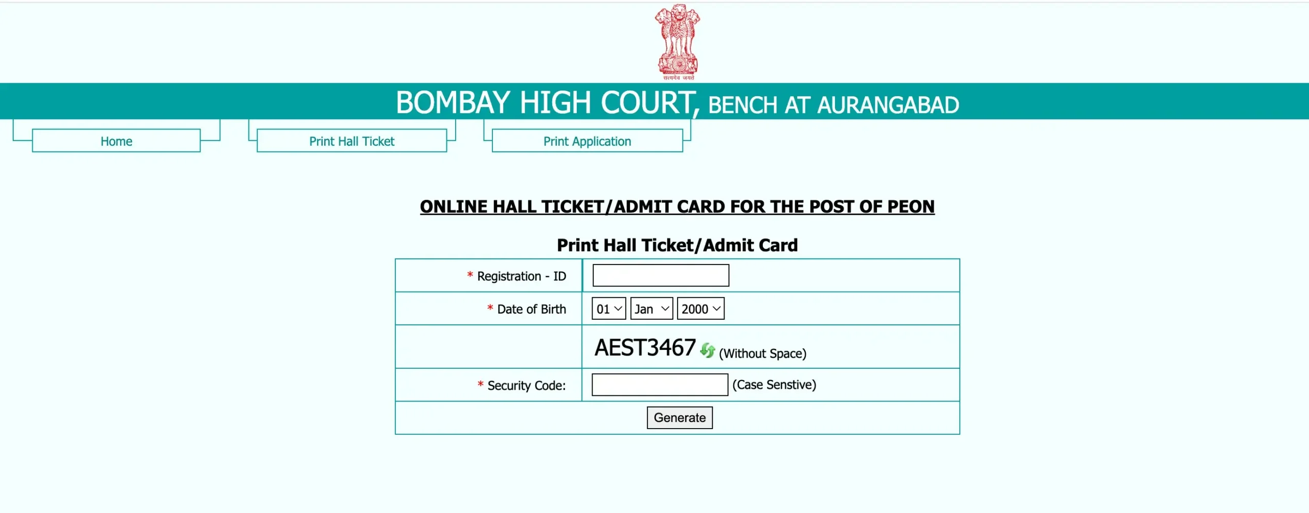 Bombay High Court Hall Ticket 2026 Out, Peon & Clerk Admit Card Admit Card_3.1