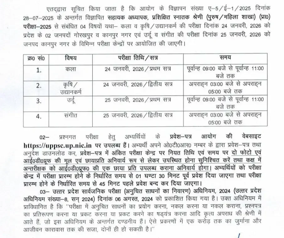 UP LT Grade Admit Card 2026 Download Guide