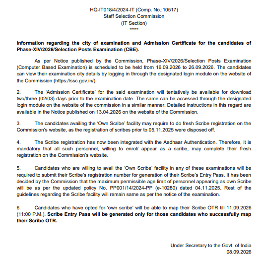 SSC Nursing Officer Exam Date 2026 Out, Check Official Schedule For 124 Posts_3.1
